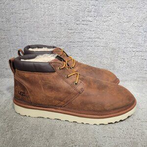 UGG Neumel 1106994 Mens Size US 13 Gingerbread Brown Leather Utility Chukka Boot